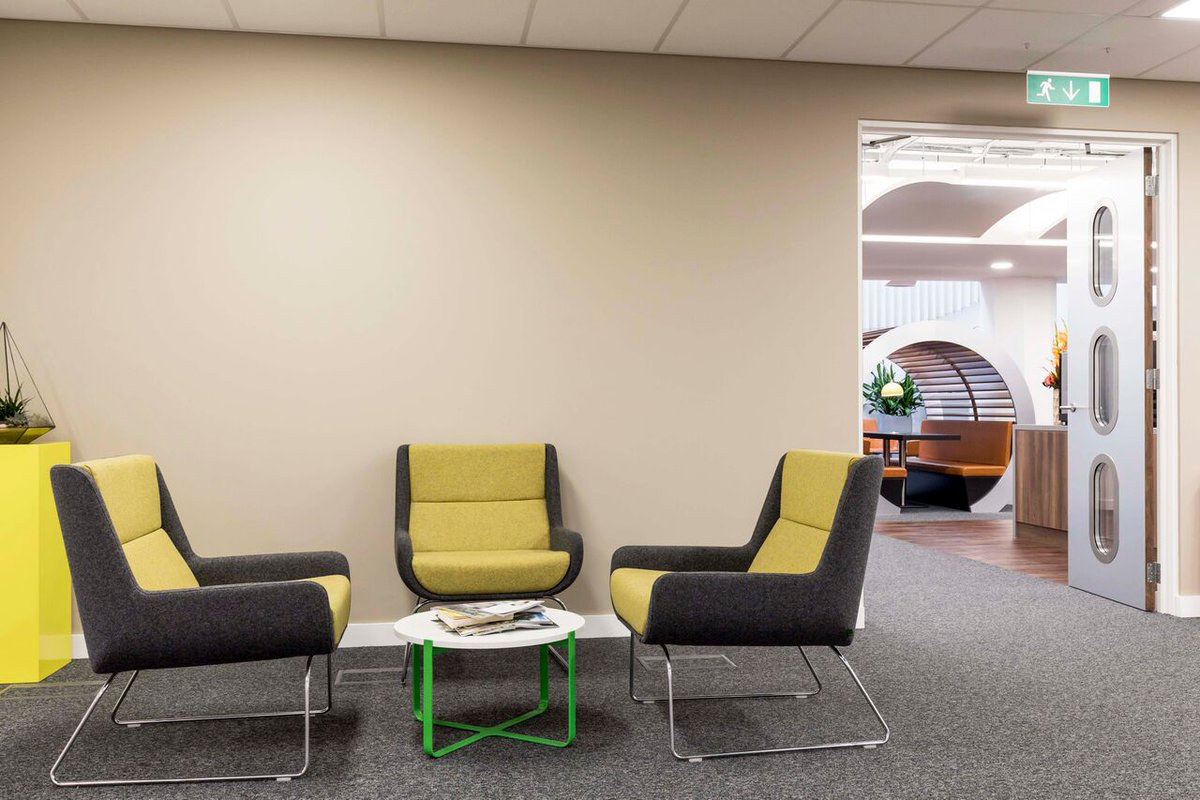 Our designs always incorporate your brand colours and logo so that your workspace is instantly recognisable to visitors, with the design leaving as much of an impact on their mind as the meeting itself. #officedesign #tripadvisor #redesign