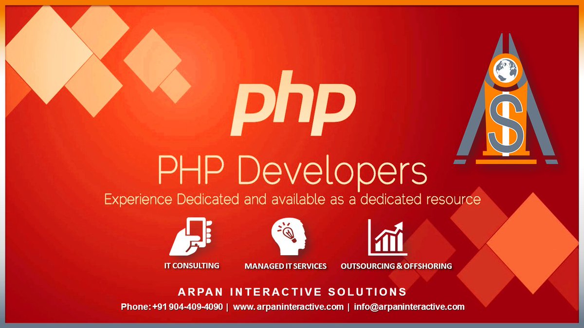 AIS_Tweets's tweet image. Avail benefits of AIS strategic #outsourcing such as accessing skilled #PHPexperts, reduced overhead, flexible #staffing, and increasing efficiency, reducing turnaround time and eventually generating more #profit.
#PHPDevelopers #PHPDeveloper #PHPFrameworks #PHPOutsourcing #PHP