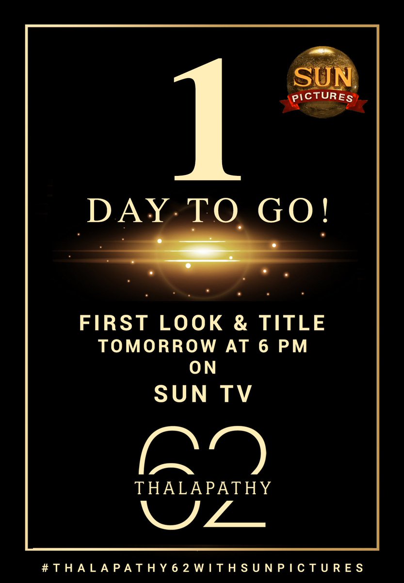IamaVJFan's tweet photo. @sunpictures @SunTV Announcement update 🙏🙏🙏🙏
Waiting !!! #Thalapathy62 
#Thalapathy62FirstLookon21st https://t.co/z0nPR3M7Kt