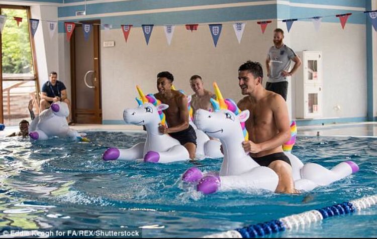 There is only one photographer I know that is capable of getting the England players to lark around on inflatable unicorns. I give you the talented Mr Eddie Keogh. <a href="/silverhubmedia/">SilverHub</a>