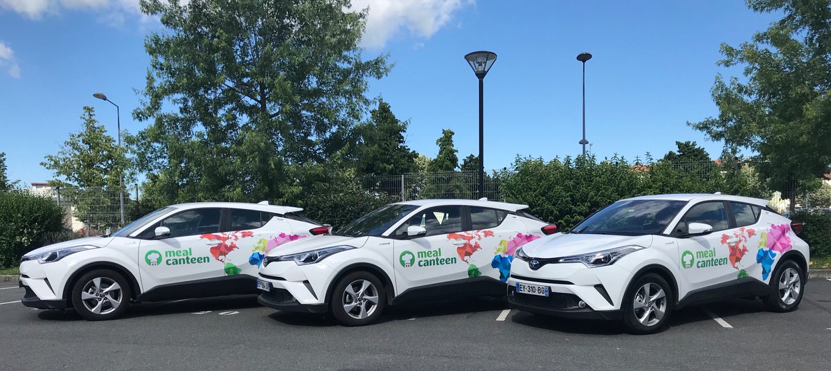 La flotte s’agrandit 🚙 ! Les régions Rhône Alpes, Occitanie et nouvelle Aquitaine croiseront les couleurs 💚 de Meal Canteen !