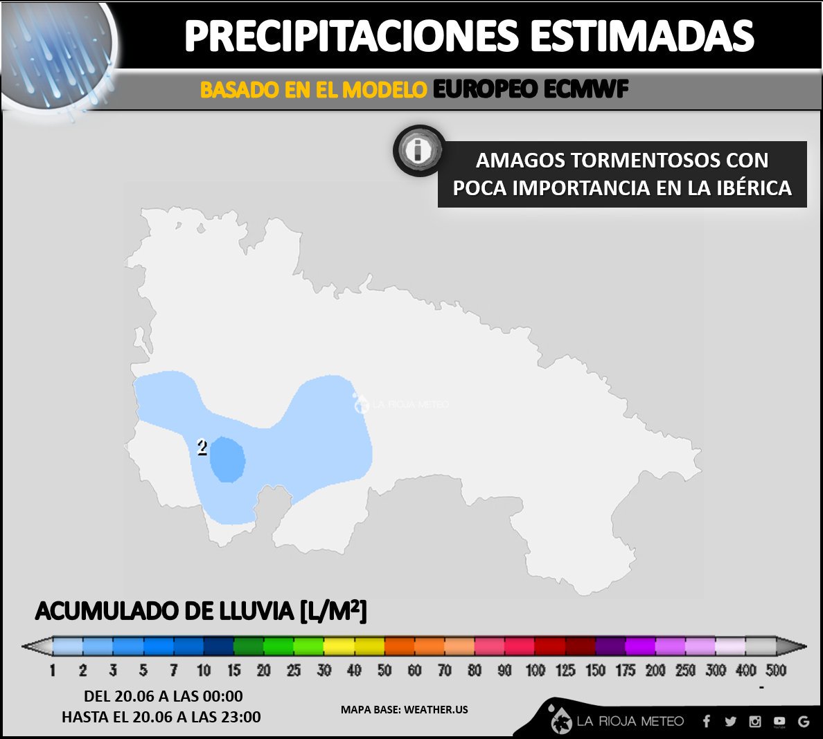 lariojaMeteo's tweet photo. Buenos días!! #sol, #calor y algunos #amagos tormentosos en la Ibérica para este miércoles en #LaRioja. +info: https://t.co/0YbRcUpH5f | @langulogarcia75 @iisgoor @OrtegahOrtega @Marco_Campazas https://t.co/yg6FpXJO73