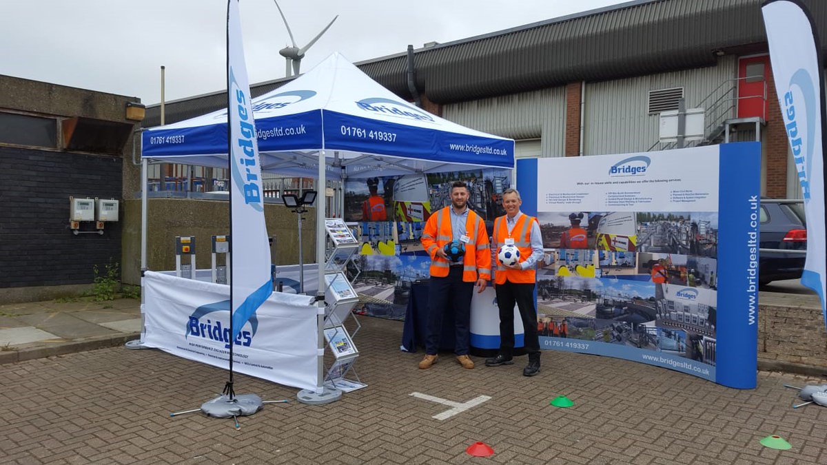Bridges is at Crossness WTW for #ThamesWater 'Meet the Supplier' event, today. Come and have a #WorldCup Kickabout to test your skills against our team! #Engineering #Water