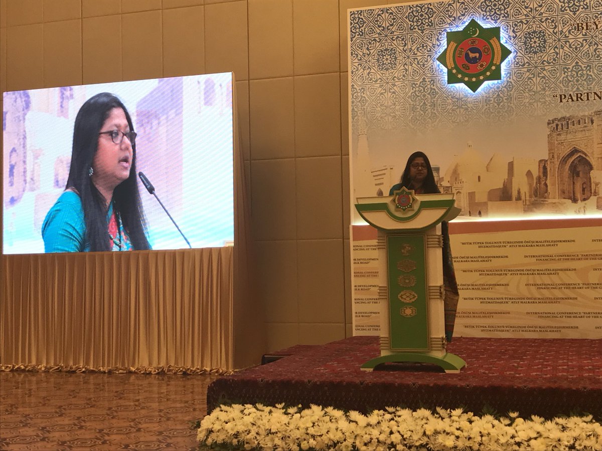 elenapanovaUN's tweet image. Representative of UNICEF in TKM presenting Investment case on children early development #financefordevelopment @UN_Turkmenistan