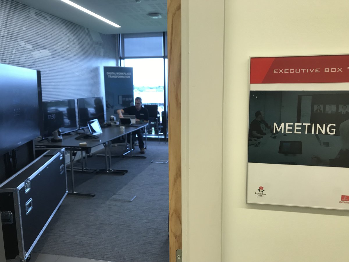 SavilleGroup's tweet photo. All set for today's Digital Workplace Transformation event. Have a great day team, it's going to be a busy one! #mbtdevents #AVTweeps https://t.co/ynBCQhSe1D https://t.co/gVDiiT38Lq