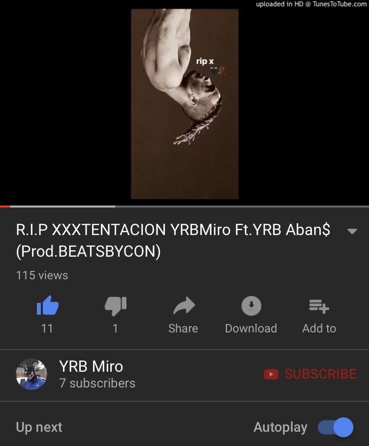 MiroYrb's tweet photo. GO LISTEN IN HONOR FOR XXXTENTACION!!!!!!THE ONE AND ONLY.....a song for his memory....even put an inspirational speech he said at the end of this song.... https://t.co/CVQRppY3Xy #xxtentation #song #RIPX #WorldStar  #HipHopNews #RIPXXXTENCATION #RIPXXXTentacion #radio https://t.co/O44SJrJjSp