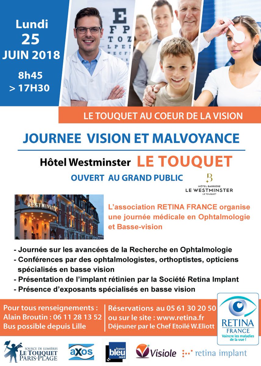 AxosBasseVision's tweet image. Axos  sera présent au colloque RETINA du Touquet le 25/06  (gratuit). Venez  tester nos aides électroniques pour les malvoyants.  Programme : retina.fr/sites/default/…
#bassevision #malvoyance #dmla #handicap #deficiencevisuelle
#deficientvisuel