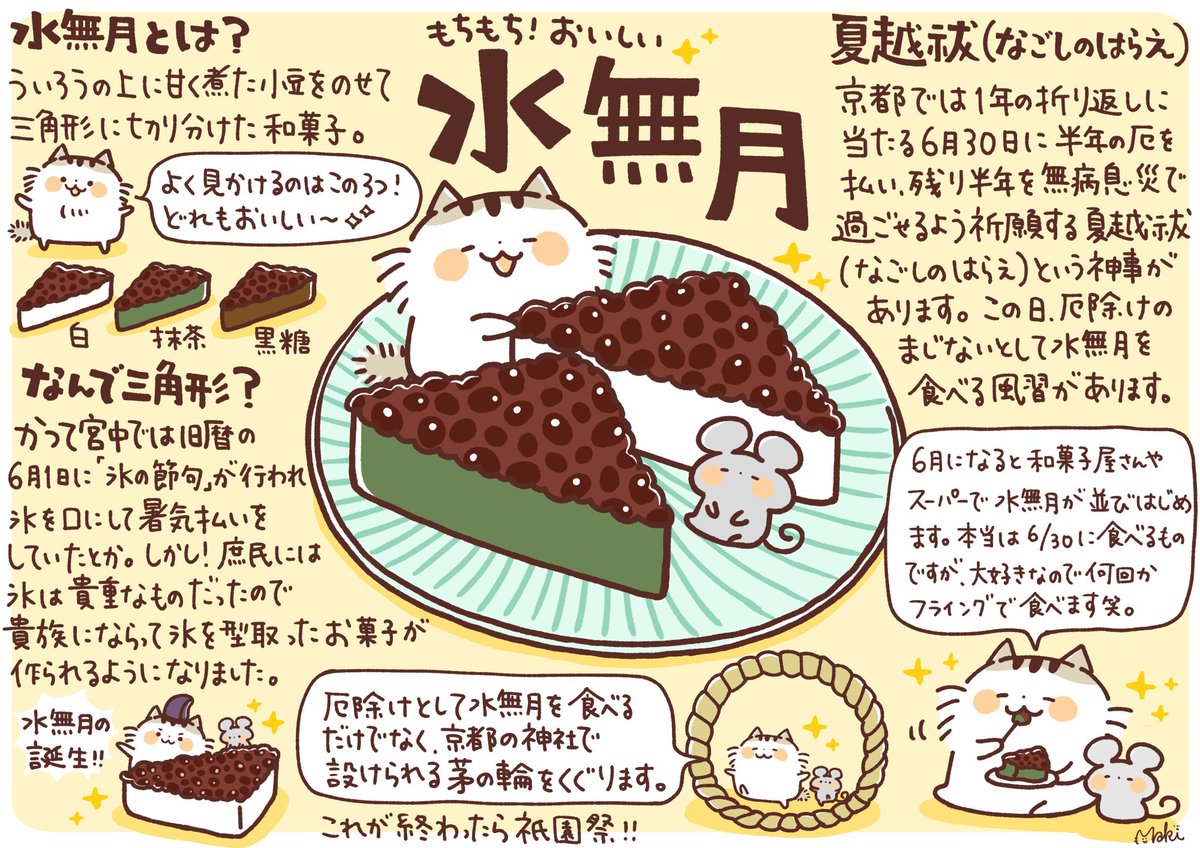 きゃらきゃらマキアート 私の激押し初夏の和菓子 水無月について描きました たぶん関西地方にしか無い和菓子 ですが もちもちで最高です 京都では毎年6月30日に水無月を食べる風習があります 水無月 和菓子 京都 野性を忘れた猫 きゃらきゃら きゃらきゃらマキアート 私の激押し初夏の和菓子 水無月について描きました たぶん関西地方にしか無い和菓子 ですが もちもちで最高です 京都では毎年6月30日に水無月を食べる風習があります 水無月 和菓子 京都 野性を忘れた猫 きゃらきゃら