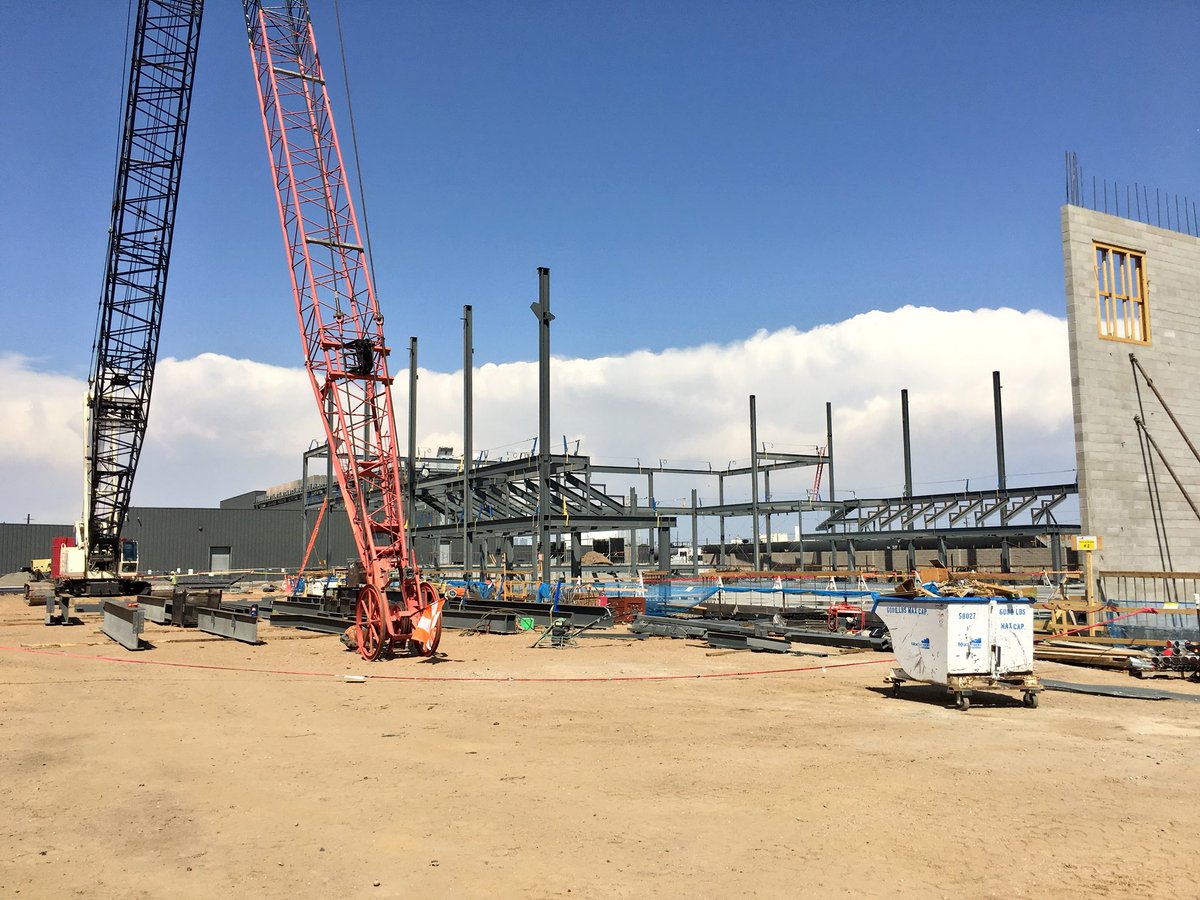 Denver RiNo music venue takes shape as steel goes up around the main seating and mezzanine levels. Follow us on Instagram [works_architecture] for more construction updates!