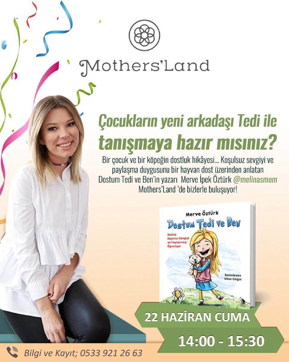 Genç Destek'ten DOSTUM TEDİ VE BEN kitabının yazarı Merve İpek Öztürk 22 Haziran Cuma okurlarıyla buluşuyor...
#DestekMedyaGrubu #GençDestek #DestekDükkan