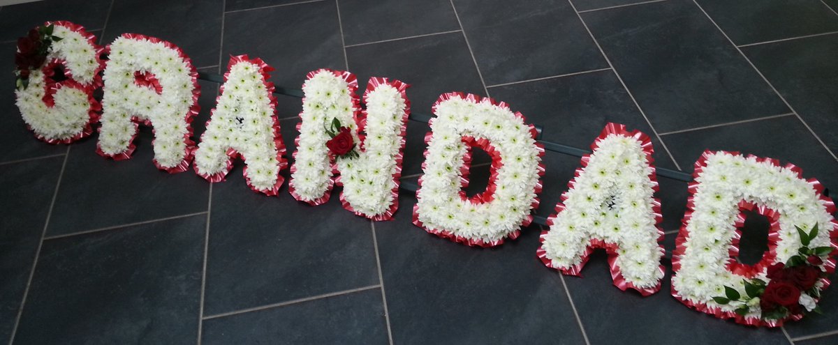 Funeral Flowers On Twitter Grandad Tribute In Red White For A Liverpool Football Fan