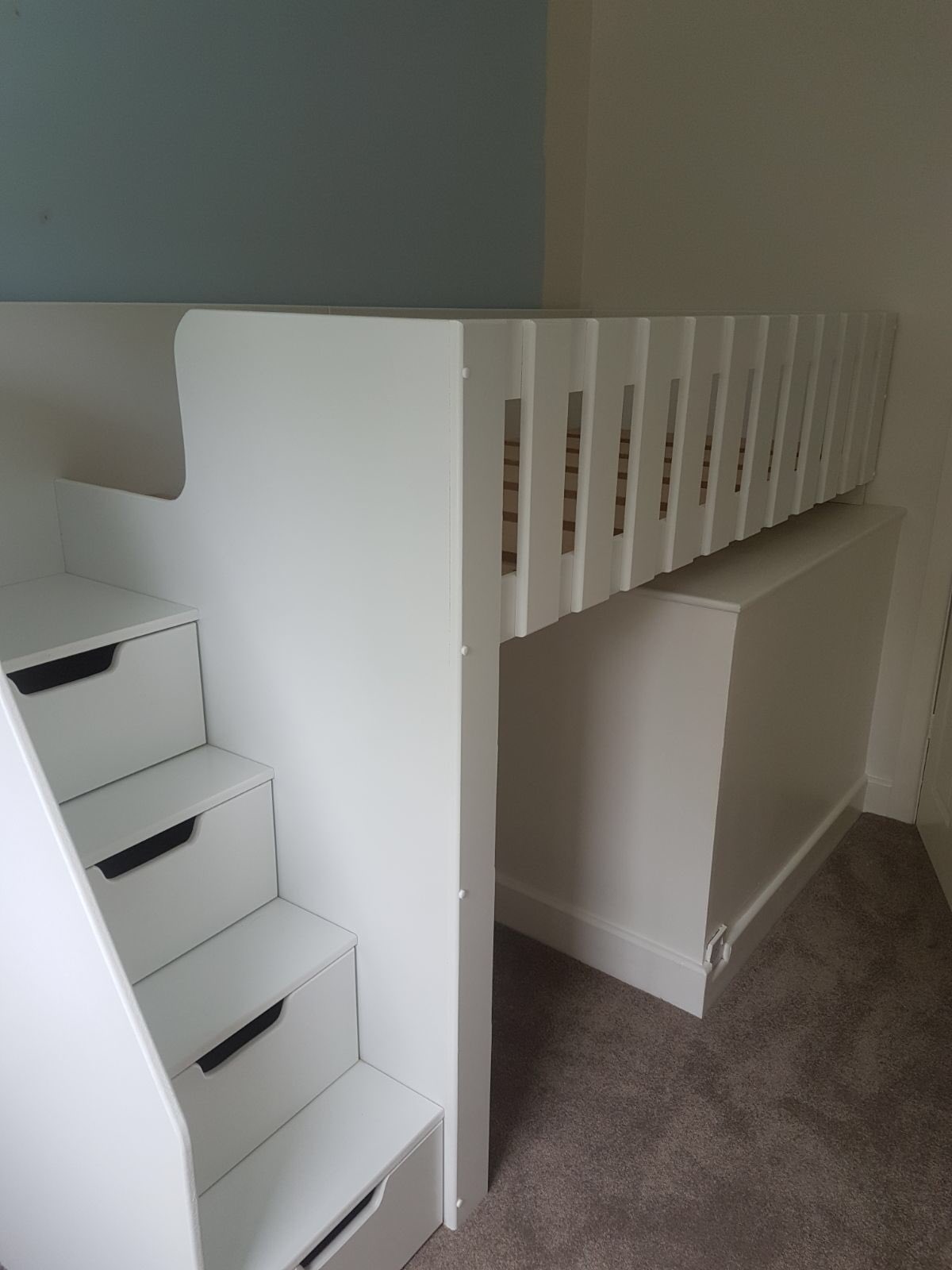 Cabin bed over stair box online