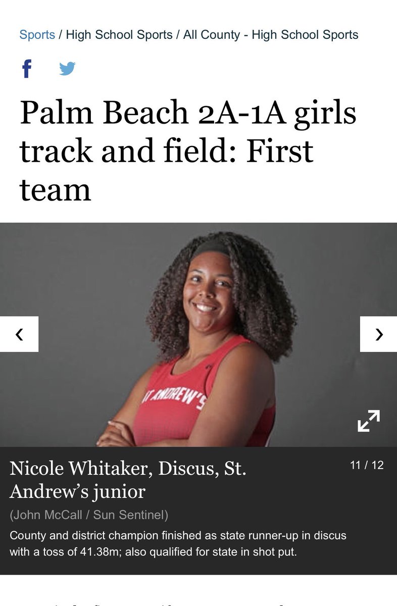 nicolelauryn_'s tweet image. Honored to be recognized by the @Sentinel_Sports as 1st Team All-County in discus💪🏽 @GoSAScots @SSHighSchools #iThrow #Philippians4v13