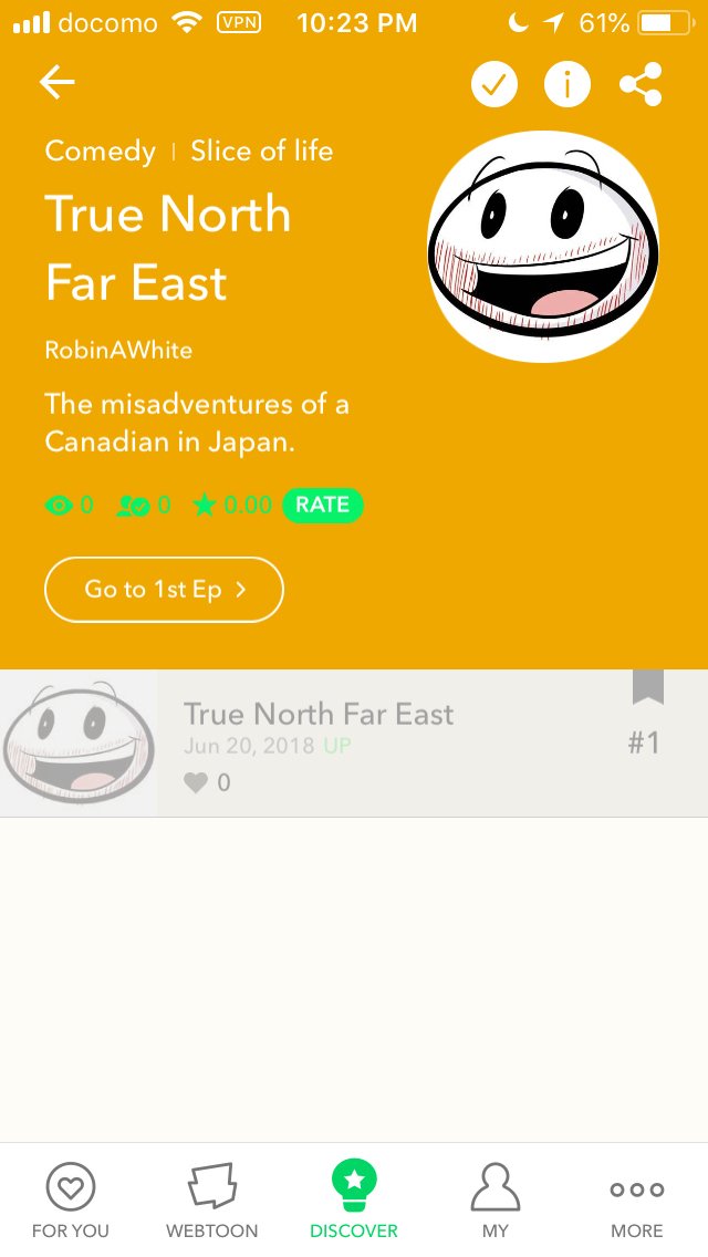 RobinAWhite's tweet photo. Here it is! My new comic: True North Far East https://t.co/GOHHpR9OUz #webtoon #linewebtoon #webtooncontest #comics #cartoons #webcomics #japan https://t.co/NASaSJN4Pa