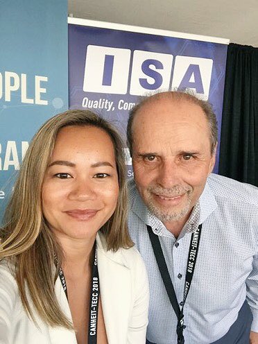 ISACybersec's tweet photo. Getting ready for Day 2 at @CANHEIT_TECC. Swing by booth # 3 and meet some of our ISA and @proofpoint teams! And don’t miss our 9:15am keynote about protecting against #emailfraud and securing #datainthecloud! #canheittecc18 #cybersecurity #securityconference https://t.co/ccGWYO1DCA