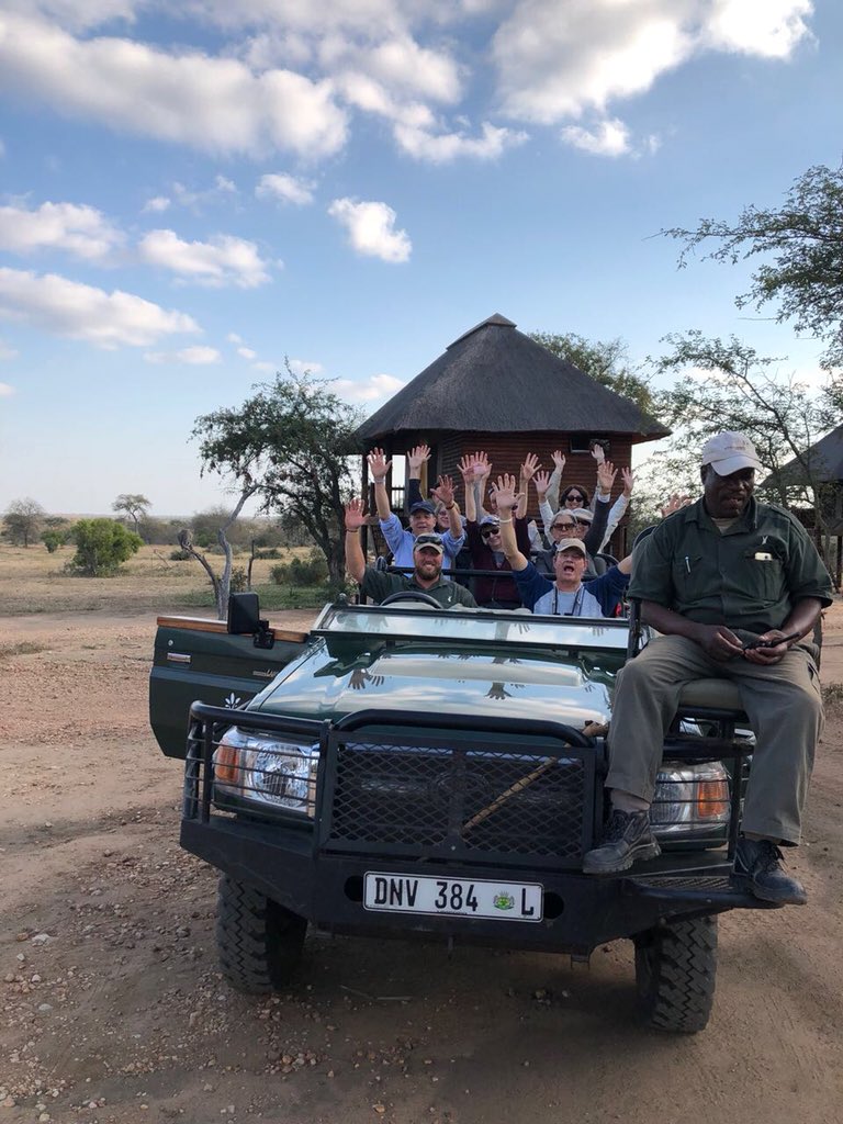 Next up is #NthamboTreeCamp out to look what #livebushfeed will deliver today