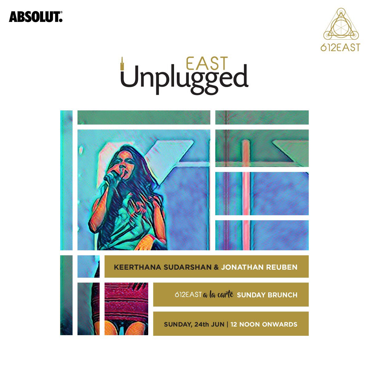 Bask in all the Sunday glory at our #EastUnplugged session with some live acoustics by Keerthana Sudarshan - Lead singer of Clown with a Frown and Jonathan Reuben! Energetic acousitcs, an a la carte menu, signature cocktails and all of this on our cool and edgy terrace!