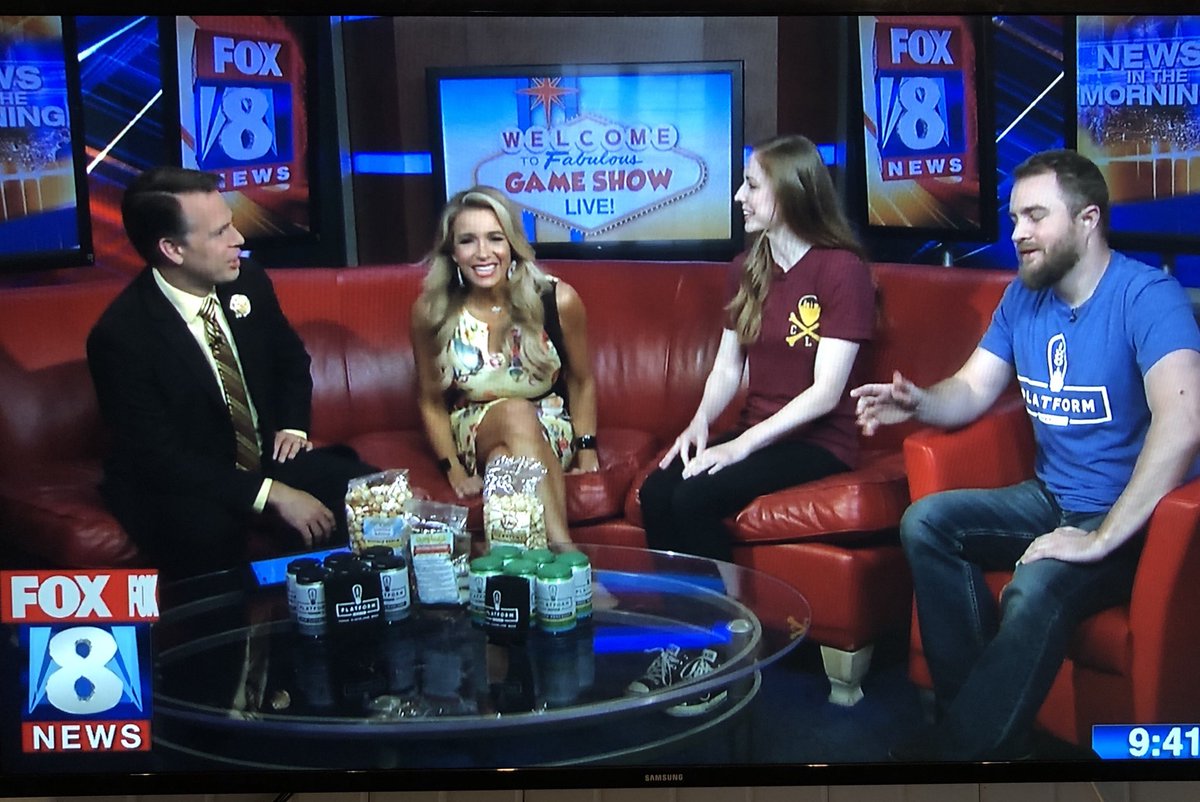 PlatformBeerco's tweet photo. I spy #platformbeeehere on @fox8news #gameshowlive https://t.co/EWrcFf2tj2
