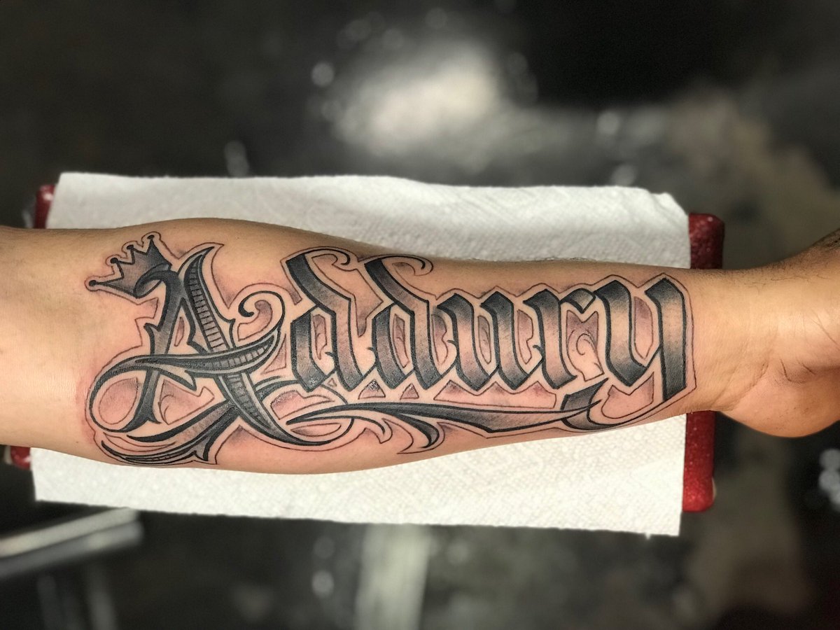 billymoes's tweet photo. Custom script #inkaholik #miami https://t.co/3rtuP5NU4j