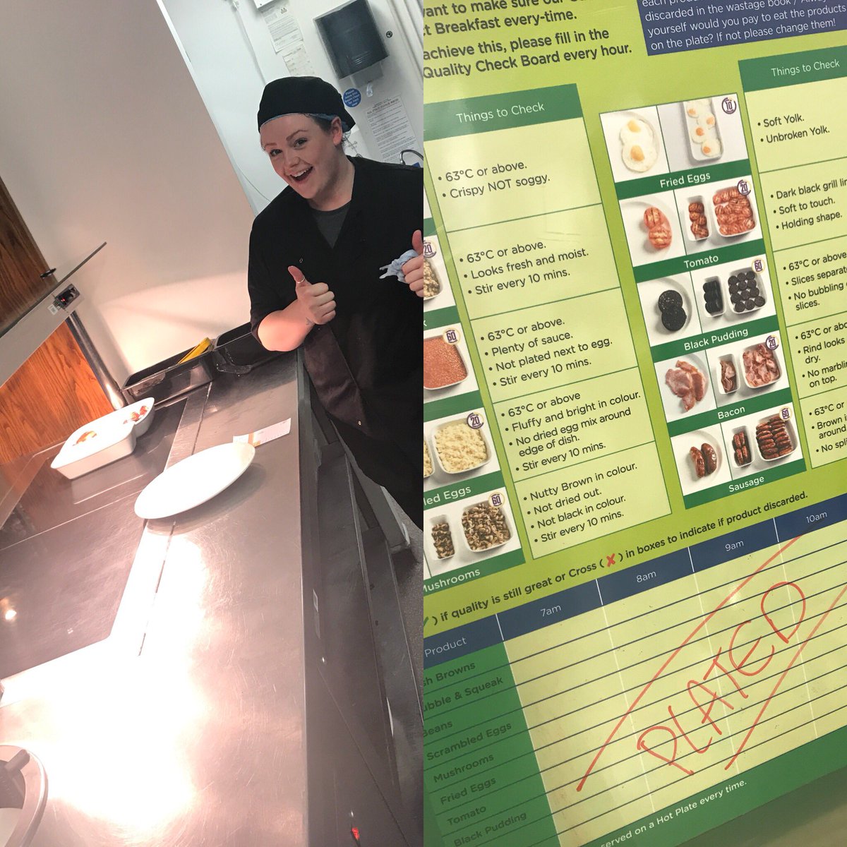 From nervous about any breakfast plated to a complete service done plated .... duty manager / chef Kate absolute smashed 34 plated breakfasts this morning 🍳🥓 <a href="/BreakfastPi/">PI&R Breakfast Club</a> <a href="/thebirdlane/">Natasha Lane</a> <a href="/walmsley_andrea/">Andrea Massey</a> @MidlandssolusPi
