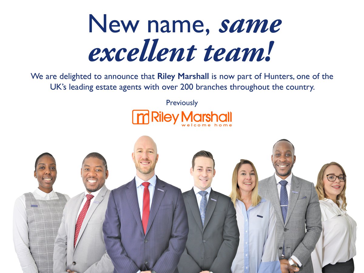 We are excited to announce to our followers that we have officially rebranded! Previously Riley Marshall, now Hunters Estate Agents Greenwich!

Call us today on: 0207 394 1160

#HuntersEstateAgents #HereToGetYouThere <a href="/HuntersHomes/">Hunters Estate Agent</a> <a href="/YO1_Marketing/">Hunters Marketing</a>