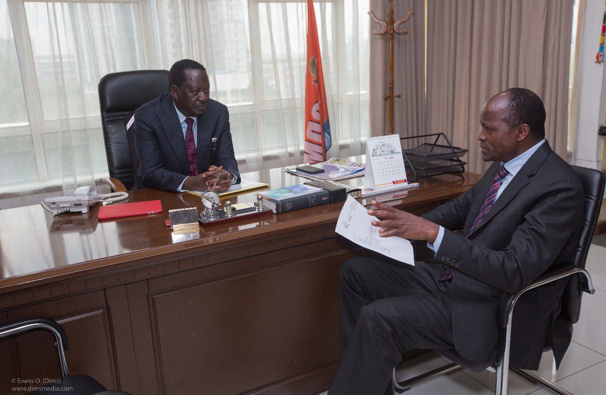 RailaOdinga's tweet photo. Migori Governor Okoth Obado called on me at Capitol Hill sq. We discussed recent developments and issues of concern for our nation. https://t.co/3wN3e9Gb6E