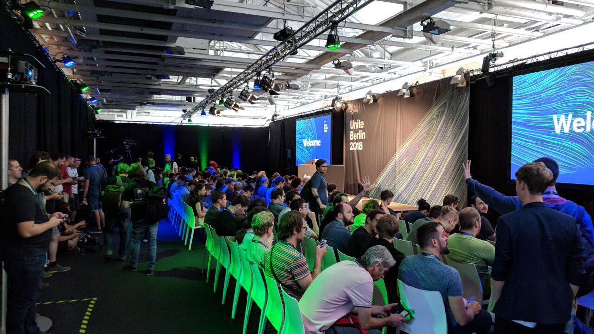 TwoDesperados's tweet image. Yesterday #UniteBerlin2018 officially began with an amazing first day! A lot of unbelievable presentations, talking about Unity AR Editor to new animation system and of course #nestedprefabs 😮
#madewithunity