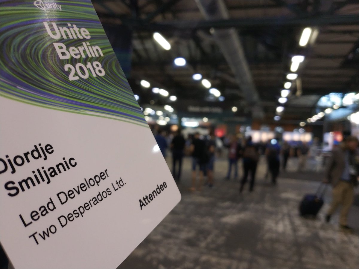 TwoDesperados's tweet image. Yesterday #UniteBerlin2018 officially began with an amazing first day! A lot of unbelievable presentations, talking about Unity AR Editor to new animation system and of course #nestedprefabs 😮
#madewithunity