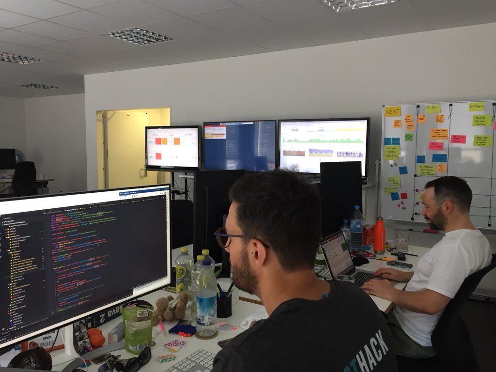 commercetools's tweet photo. The hackers started hacking in our Munich Office. How about Berlin and Amsterdam? Some great ideas coming to life soon #cthack https://t.co/xEQPBIJwYs