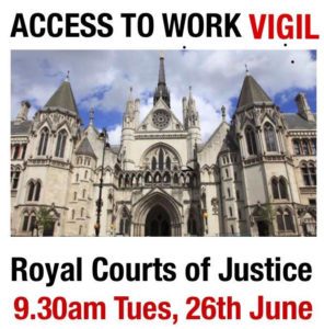 Stop Changes to Access to Work: Join the vigil before the legal case on Tuesday 26th June limpingchicken.com/2018/06/20/sto…