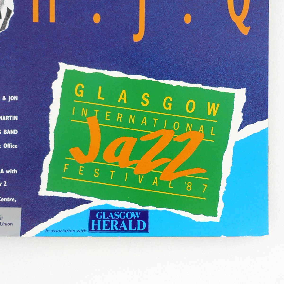 Dug this amazing poster for the original 1987 @GlasgowJazzFest out of the family archives. My grandad was one of the festival organisers. Not sure who did the design but love the classic 80's graphics! #graphicdesign #posterdesign #jazz #glasgowjazzfestival #glasgow #80s