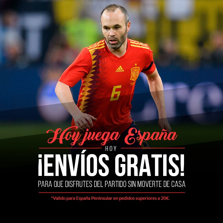 futbolemotion's tweet photo. HOY JUEGA #LAROJA🇪🇸 y eso en #FutbolEmotion significa: GASTOS DE ENVÍO GRATIS
--
#WorldCup #Rusia2018 https://t.co/hvBX0EO4B0