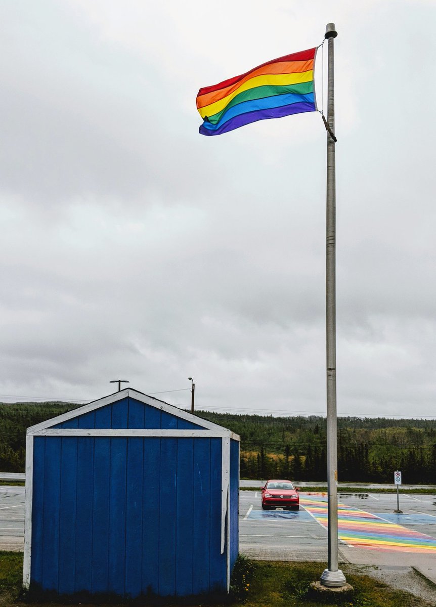 Left work (school) late yesterday. ...Just me, the recycling shed, and the rainbows. @beachycoveelem <a href="/NLESDCA/">NLESD</a>