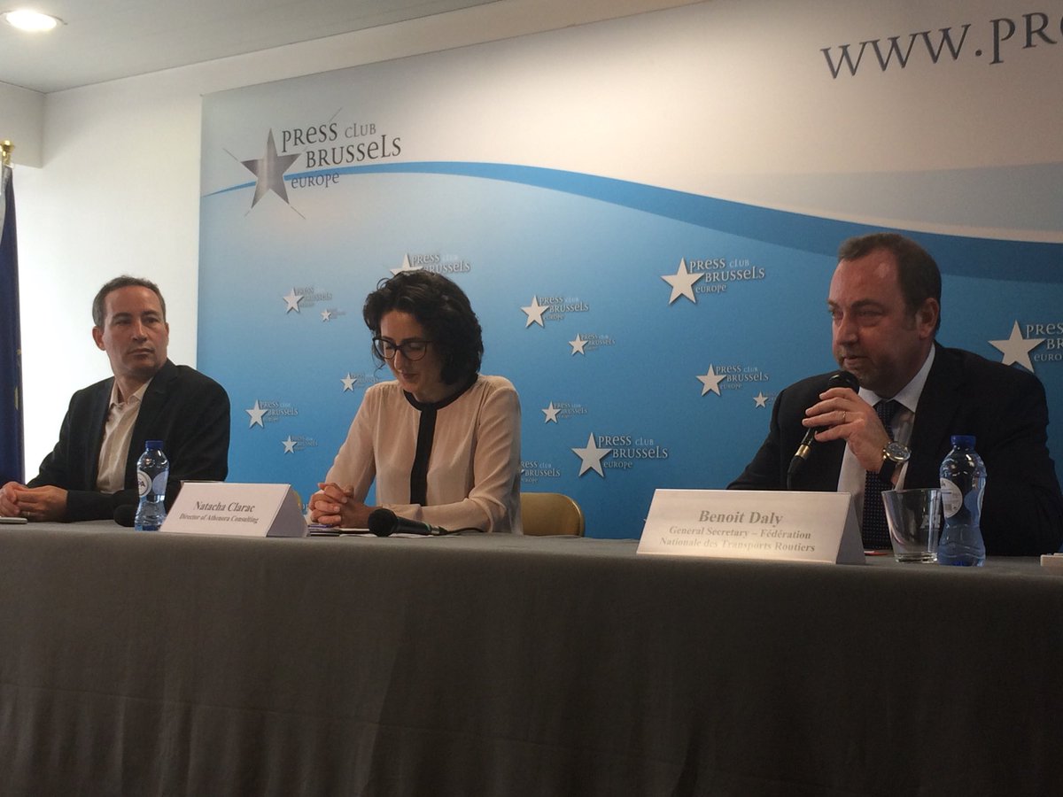 Intervention de la <a href="/FNTR/">FNTR</a> et de <a href="/IvecoFrance/">IVECO France</a> à un Workshop sur la mobilité propre à Bruxelles. Le #gnv et #BioGNV sont des solutions matures et durables pour les véhicules lourds. #gd4sCleanMob18