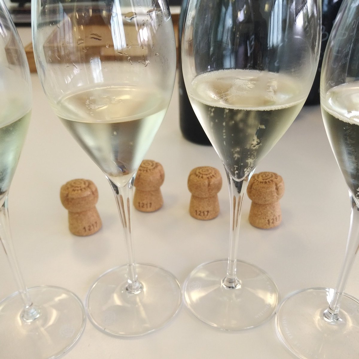 GreatrixBrad's tweet image. First look at Blanc de Blancs '13 today with a dosage trial at the 3 mth timepoint.  So tightly wound, but this is archetypal @Nyetimber Chardonnay.  Patience will be rewarded #TraditionalMethod
