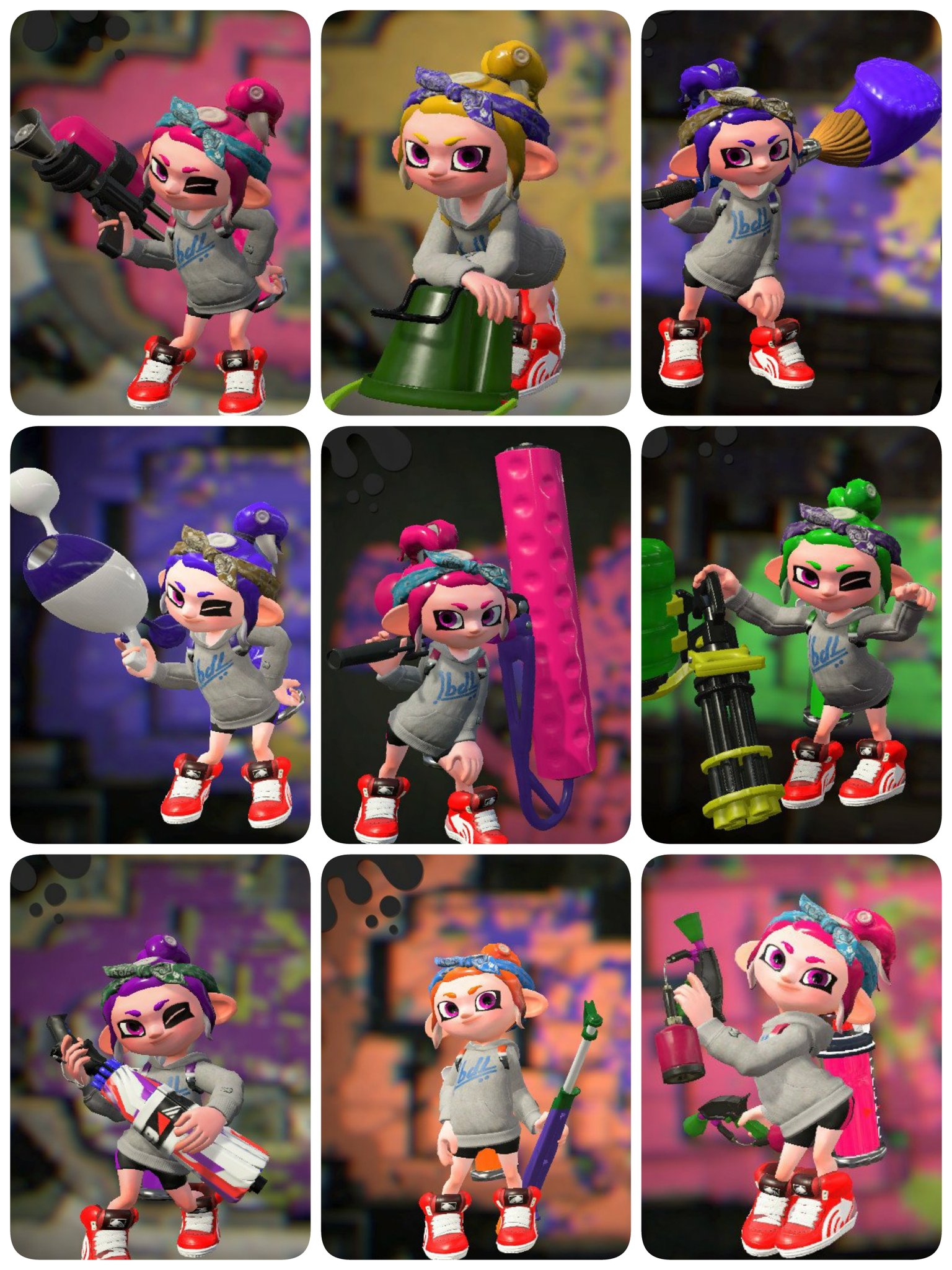 Twitter 上的 にいまる ニンテンドースイッチ スプラトゥーン2 タコガールの勝利ポーズまとめてみた イカちゃんとは違った雰囲気あってイイね T Co Td1suwrvmp Twitter