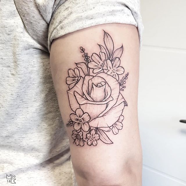 43 Gorgeous Flower Tattoos  Designs You Need in 2021  Glamour