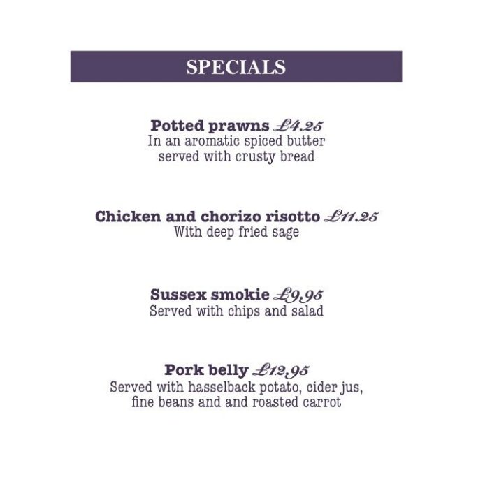 TheAlmaArms's tweet photo. It's #HumpDay! Luckily for you that means we have some new super tasty specials for the week 🙌🏼 #AlmaArms #Uckfield #Pub #Restaurant #Food 

Kitchen is open 12-3pm and 6-9pm today! https://t.co/1LouXSLxFr