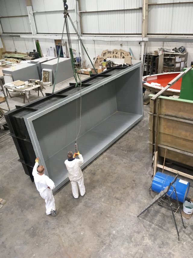 sunquestpoolsUK's tweet photo. Our new exercise pool - the Hydro 624 - in production with our fibreglass specialists here in the UK. Watch this space #Hydro624 #MadeinGB #exercisepool #ingroundpool #fibreglasstechnology #fibreglasspools #trainingpool #swimmingpool #onepiecepool https://t.co/t4wkVyEKQt