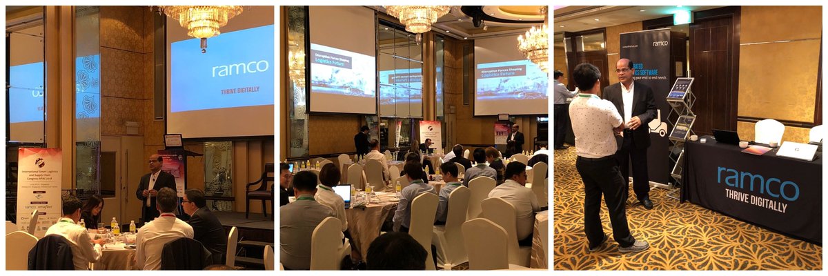 RamcoLogistics's tweet photo. @DasBasanta speaks on "Disruptive forces shaping the future of #Logistics" at
 the International Smart Logistics and Supply Chain Congress APAC 2018!
Come meet us &amp;explore how you can get real-time visibility of your #inventory status, #warehousing capacity or #vehicleutilization https://t.co/YK8YyjCdO3