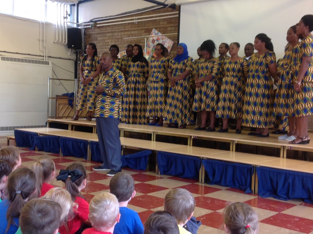 After a wonderful visit, today our Tanzanian visitors performed some traditional songs and dances for us.