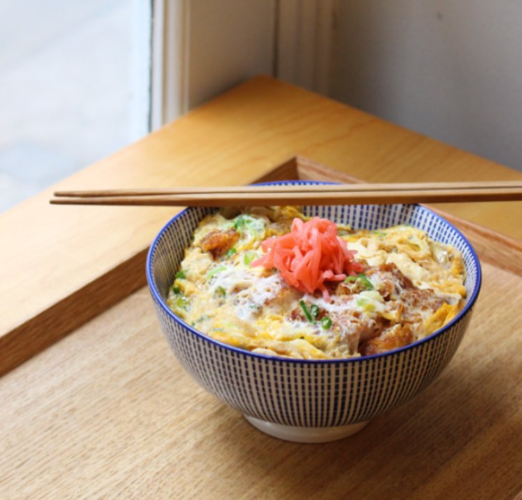 • KATSUDON • Tonkatsu, chicken and egg simmered in a sweet and savoury sauce served over fluffy rice. Ready for lunch?