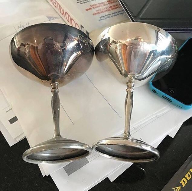 Universal_Stein's tweet photo. - 46 Years old Goblets 
- Over 70 Years old Wedding Silver
Both cleaned with the Zielinsky Universal-Stone.
CLEANS, POLISHES &amp; PRESERVES ALL SURFACES IN ONE ACTION.
🌱🌻✨👍🏼😊🌳 https://t.co/kL7wBnqlEp