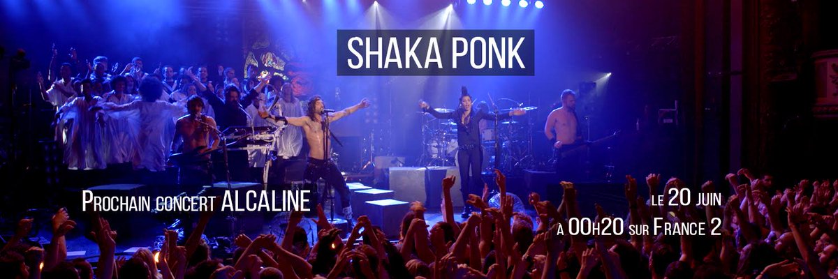 Le dernier concert #Alcaline (snif snif 😢)
 C'est avec 🎤SHAKA PONK ce soir à 00h20 sur @France2tv ! 
Et ça va faire grand bruit !!!

<a href="/TWIT4SHKPNK/">SHAKAPONK</a> <a href="/LeTrianonParis/">Le Trianon</a> #ShakaPonk #Shaka #Concert #Live #MusicLive #Trianon #BeThere #Alcaline &lt;3