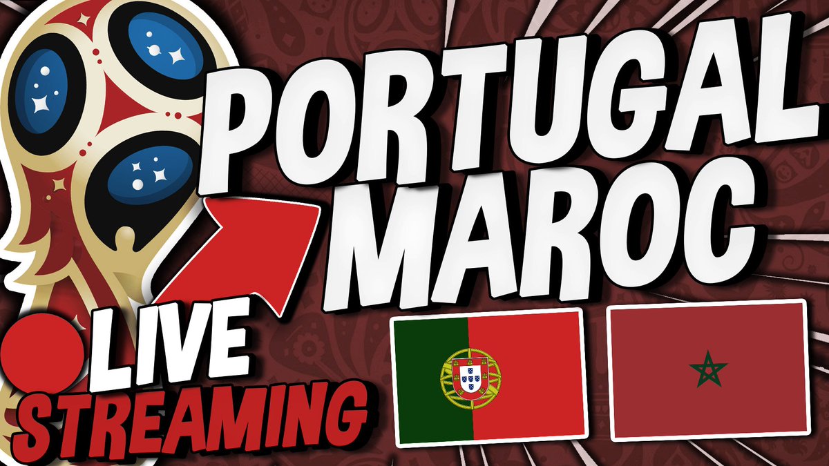 LPCTV_'s tweet photo. 🇵🇹Portugal - 🇲🇦Maroc gratuitement en 🔴LIVE sur #Youtube
⚠⚠Qui va tu soutenir dans ce match ? ⚠⚠
🔄Rt si tu vas supporter le 🇵🇹Portugal
❤Fav si tu vas supporter le🇲🇦Maroc
Les liens pour suivre le match : https://t.co/JBCcVcj7hR https://t.co/8BRu35Z07t