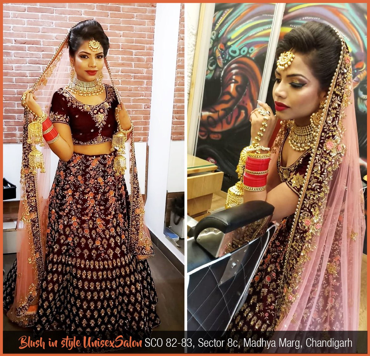 Blushnstyle's tweet photo. Your #weddingday  is one day where nothing short of perfection can come to pass. If you  too are looking for #radiant #bridalmakeup, believe us as we will turn your long-awaited dreams into reality.
 #Blushinstyle #unisexsalon #chandigarh #weddingmakeup #makeuponfleek https://t.co/IzhyFJEwnU