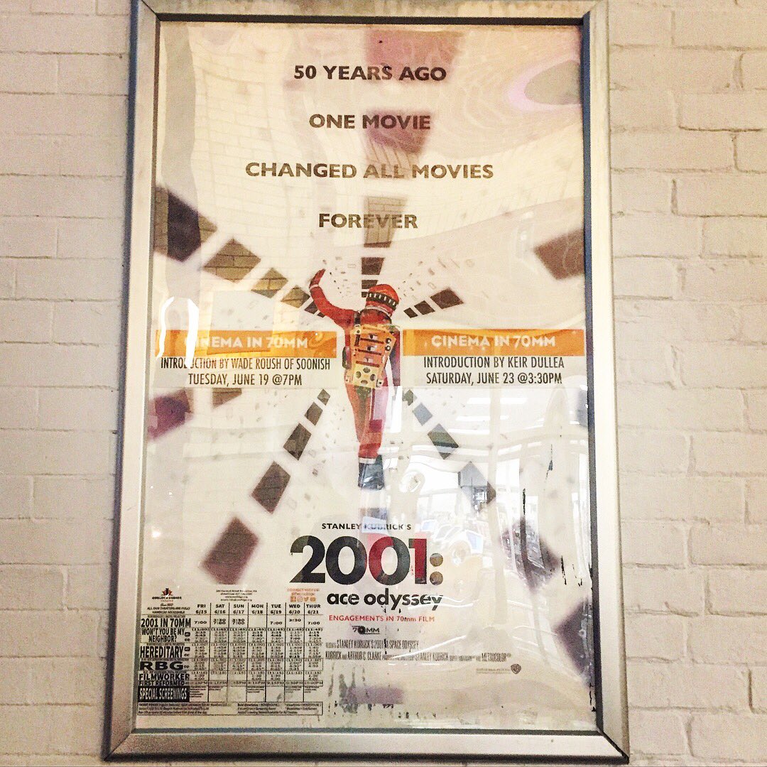 RobWattsOnline's tweet photo. 2001: A Space Odyssey in 70mm was amazing to see on the big screen. See it while you can | #StanleyKubrick #scifi #70mmfilm https://t.co/XZ6KCFkT89