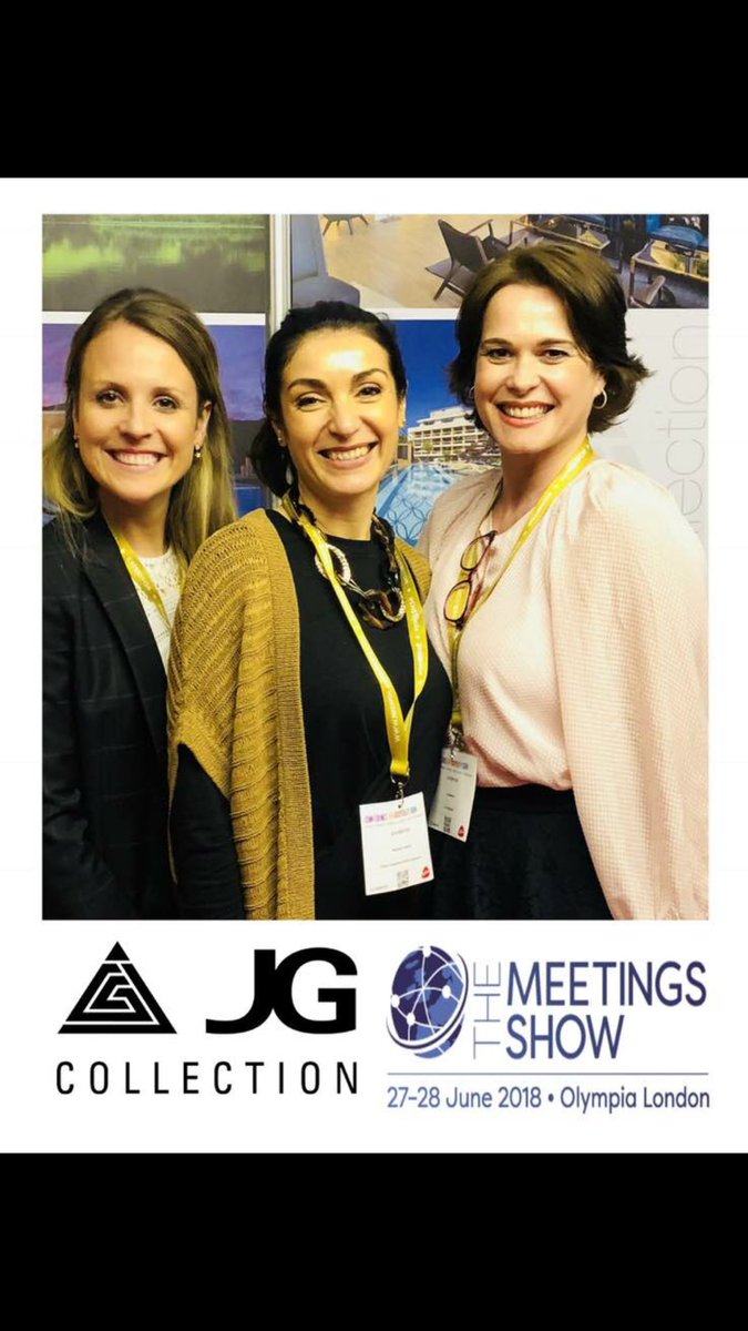 BeamesJoanne's tweet photo. #themeetingsshow #stand E105 #jgcollection #hotelcamiral #giardinohotels #jgcollection https://t.co/hsZ8HfAEQs