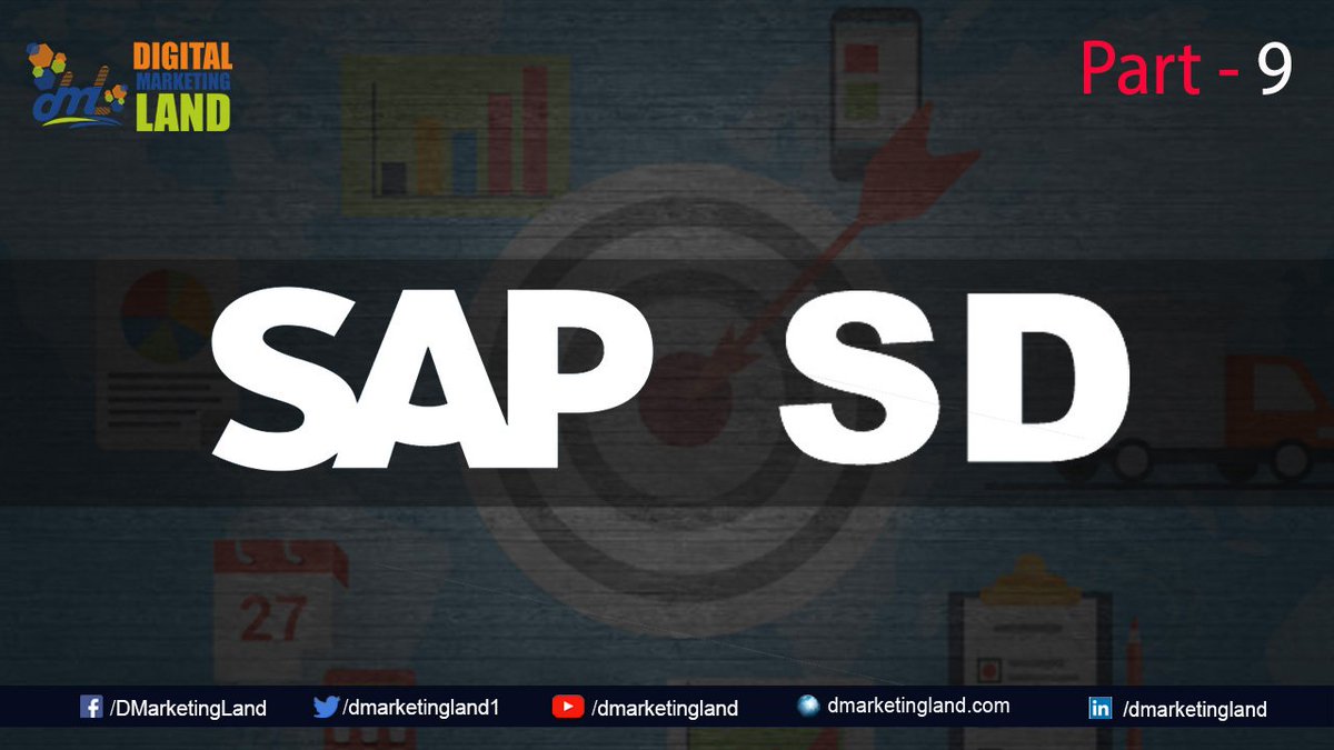 dmarketing_land's tweet photo. watch New tutorial
SAP SD - General Business process of SD
👇
https://t.co/rhFrbGnBZm  
Youtube 👉https://t.co/0KGVpGJuYB  
Website 👉https://t.co/1ZrfGNXYx1  
#digitalmarketingtraining
#digitalmarketing #SAPSD #sdmodule
#sdmoduletraining #saptraining
#GeneralBusinessprocessofSD https://t.co/IlOx2SEqoM