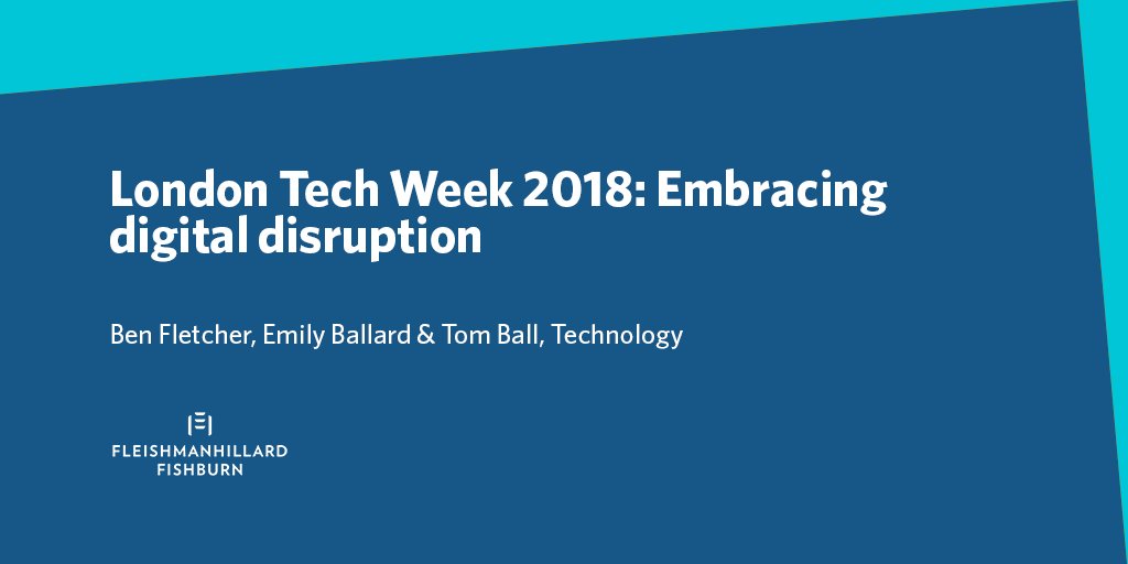fleishmanUK's tweet image. Are you embracing digital disruption? Read our highlights from #londontechweek's panel discussion: bit.ly/2K0ybmY
